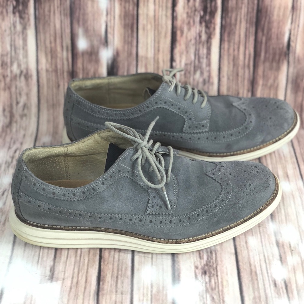 Cole Haan Grey Suede Brogues